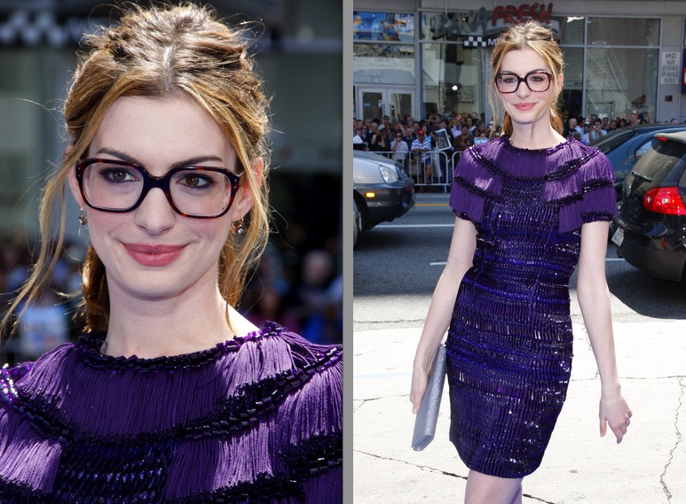 anne hathaway glasses Getty Images